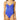 Bikini Lab Women's V-Neck One Piece Swimsuit, Cobalt, M - Ufashion