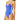 Bikini Lab Women's V-Neck One Piece Swimsuit, Cobalt, M - Ufashion