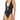 Bikini Lab Women's Keyhole Front One Piece Swimsuit, Black//Solids, Large - Ufashion