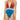 Bikini Lab Junior's Standard Dip Dye Plunge Neck Mio One Piece Swimsuit,Teal, XL - Ufashion