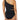 La Blanca Women's Island Goddess One Shoulder Mio One Piece Swimsuit, Black, 6 - Ufashion