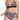 Women's Skinny Dippers Women's Swimwear Tie Back Bikini Top,Color Black, Size L - Ufashion