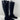 Stuart Weitzman Black Suede/Fabric Pull On Knee High Boots Women’s Size 6 M - Ufashion