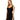 Women's Bobi Los Angeles Tiered Tank Dress, Color Black , Size MD - Ufashion
