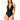 NWT Bar III BLACK Solid Cowlneck One-Piece Swimsuit Color Black Size XS - Ufashion
