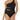 La Blanca Women's Island Goddess One Shoulder Mio One Piece Swimsuit, Black, 6 - Ufashion