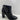Saks Fifth Avenue JAMIE Black Leather Side Zip Block Heel Ankle Boots Size 7.5 M - Ufashion