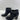 Saks Fifth Avenue JAMIE Black Leather Side Zip Block Heel Ankle Boots Size 7.5 M - Ufashion