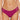 NWT Becca Presley Ribbed Tab Side Hipster Bikini Bottom, Pomegranate, Size M - Ufashion