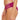 NWT Becca Presley Ribbed Tab Side Hipster Bikini Bottom, Pomegranate, Size M - Ufashion