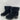 Splendid MARGO Black Suede Faux Fur Lined Pull On Block Heel Ankle Boots Size 9M - Ufashion