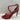 ALAÏA Red Strappy Studded Leather Open Toe Back Zip High Heels Women’s Size 38.5 - Ufashion