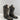 Old West Embroidered Leather Narrow Square Toe Pull On Western Boots Girls 13.5D - Ufashion