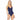 Women's L Space Dakota One-Piece Swimsuit, Size 4 - Blue - Ufashion