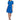 DKNY Godet Short Sleeve and Skirt w/Tie Waist Dress Blue Lagoon 6 - Ufashion