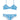 Billabong Girl's Ready for Fun Trilet Two-Piece Swim Set Classic Blue Size 7 - Ufashion
