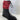 Aquatalia Red/Black Leather Faux Fur Lined Side Zip Boots Women’s Size 10 - Ufashion