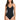 La Blanca Women Island Goddess Scoop Lingerie Mio OnePiece Swimsuit Black 6 - Ufashion