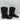 Old West Corona Calf Leather Roper Toe Joseph Pull-on Cowboy Boots Black 9D - Ufashion