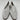ALAÏA Leather Lasercut Accents Loafers White Size 35 - Ufashion