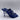 Alexander McQUEEN Women’s Double Buckle Punk Mule Sandals Blue Leather Size 38.5 - Ufashion