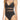 Women's Bleu By Rod Beattie Mesh Inset One-Piece Swimsuit, Color Black Size 6 - Ufashion