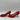 Salvatore Ferragamo Carla Quilted Red Satin Fabric Bow Vara Heel Pumps Red Sz 9 - Very Good - Ufashion