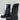 Co Leather Lace Up Combat Boots Black Size 36.5 - Very Good - Ufashion