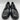 Saks Fifth Avenue Larson Leather Derby Shoes Black Size 7.5 - Very Good - Ufashion