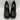 Versace Medusa 160mm Black Leather Slip On Platform Wedge Loafers, Size 39 - Very Good - Ufashion