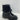 Aquatalia Black Leather/Faux Fur Lace Up Round Toe Ankle Boots Women’s Size 8 M - Very Good - Ufashion