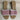 Carrie Forbes “ABDEL” Rose/White Raffia Open Toe Slip On Mule Sandals, Size 41 - Very Good - Ufashion