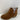 Journee Collection Brown Fabric Round Toe Pull On Block Heel Ankle Boot Size 8 W - Very Good - Ufashion