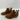 Journee Collection Brown Fabric Round Toe Pull On Block Heel Ankle Boot Size 8 W - Very Good - Ufashion