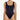 NWT Vitamin A Black Ecotex Reese One Piece Full Swimsuit Size 4 - Ufashion