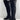 Stuart Weitzman Black Suede/Fabric Pull On Block Heel Knee High Boots Womens 8.5 - Very Good - Ufashion