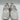 Mallet Men's Marquess Mesh and Suede Sneakers White/Grey Size 9 - Very Good - Ufashion