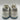 Mallet Men's Marquess Mesh and Suede Sneakers White/Grey Size 9 - Very Good - Ufashion