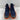 Fendi SCUBA Navy/Orange Knit Lace Up High Top Sneakers Men’s Size 5 - Very Good - Ufashion