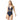 Michael Kors Chain Border Halter One-Piece Color New Navy Size 6 - Ufashion