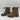 LifeStride Women's Rhodes Combat Block Heel Boot Ankle Brown Size 6.5 W - Ufashion