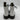 Dr. Martens 1460 Y Combat Boots Unisex White Side Zip Size 3 - Ufashion