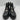 Marc Fisher NALINA Black Leather/Suede Lace Up Lugged Sole Ankle Boots Women 10M - Ufashion