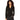 NWOT Women LAmade Ava Crop Henley Color Black Size LG - Ufashion