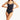 NWT SEA LEVEL SWIM Essentials Twist Front Multifit One-Piece Night Sky Size 8 - Ufashion