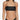 NWT Madewell Women's Second Wave Spaghetti Strap Bandeau Bikini Top Black Size L - Ufashion