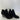 New Directions LAYLIA Black Fabric Back Zip Open Toe Wedge Ankle Boots Size 10 M - Ufashion