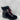 Marc Fisher BRYLEE Black Suede/Leather Lace Up Block Heel Ankle Boots Womens 7 M - Ufashion