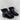 Marc Fisher BRYLEE Black Suede/Leather Lace Up Block Heel Ankle Boots Womens 7 M - Ufashion