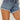 NWD Shyanne Women's Mid Rise Fray Hem Button Fly Shorts Lt. Medium Wash Size 28 - Ufashion